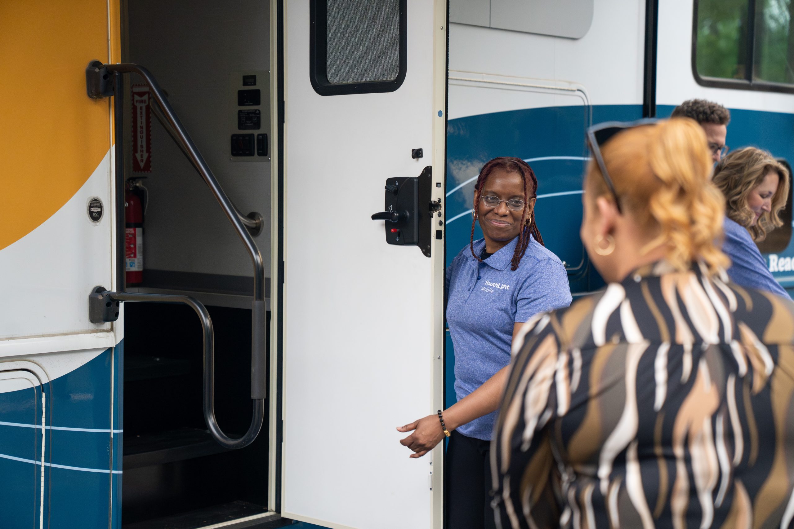 SouthLight Mobile Clinic open door
